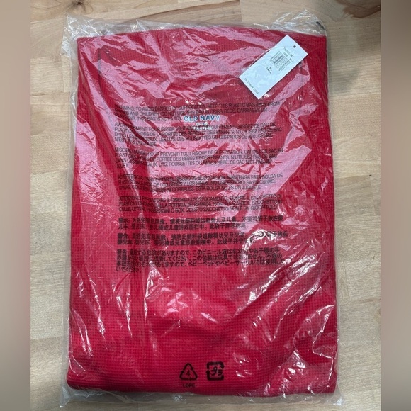 NWT Old Navy Robbie Red Soft Thermal Waffle Knit Tee Shirt size XL Tall - Picture 3 of 7